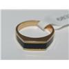 Image 1 : Onyx Ring Gold Plated