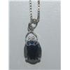 Image 2 : Sterling Chain w/ Onyx Pendant