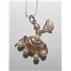Image 1 : 14K Gold Ballerina w/ Chain