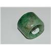 4AAA Green Jade Hand Carved Ladies Ring