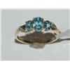 Image 1 : AAA Blue Topaz & Diamond Hand Made Ladies Ring