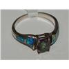 Image 1 : AAA Mystic Topaz & Black Opal Hand Made Ring