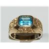 Image 1 : AAA Blue Topaz Nugget Style Hand Made Ring