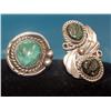 Image 1 : 2 -Native American Sterling Silver Turquoise Rings