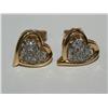 Image 1 : Diamond Heart Design Hand Made Ladies Earrings