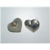 Image 3 : Heart Shade Silver Earrings