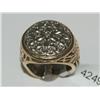 Image 1 : Diamond Cluster Big Heavy Hand Made Men's Ring