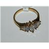 Vermeil 14kt AAA White Gemstones Ladies Ring