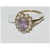 AAA Amethyst & White Pearls Ladies Ring