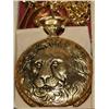 Image 1 : Caesars Palace Lion Design Quartz Pocket Watch