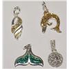 Image 1 : Sterling Silver 4 Charms