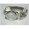 Image 1 : AAA Turquoise Navajo Design Hand Made Bangle Watch