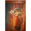 Image 2 : Framed Painting Of A Camel In The Desert