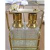 Image 1 : 2 Decanters in a Brass Holder