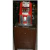 Image 1 : Vintage Mechanical Slot Machine w/ Stand and Coins