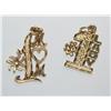 Image 1 : Lot of 2 - 14K Charms, 2.1 Grams