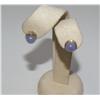 Image 1 : Purple Jade & Gold Earrings