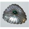 Image 1 : Navajo Sterling YE-BVI Brooch-Malachite Setting