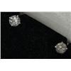 Image 1 : 10K White Gold Diamond Earrings Studs