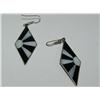 Image 1 : Art-Deco Earrings (Black & White)