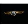 Image 1 : 14K Gold & Diamond Ring