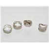 Image 1 : Lot of 4 Sterling Rings