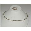 Image 1 : Gold/Silver Rope Necklace w/ Hoop Earrings