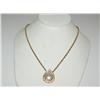 Image 1 : Teardrop Pearl Pendant & Gold Necklace Plate