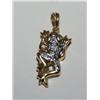 Image 2 : Diamonds Frog Design Hand Made Pendant