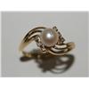 Image 1 : 4.00MM White Pearl & Diamonds Hand Made Ladies Rin