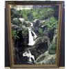 Image 1 : Framed Oil on Canvas of Screw Auger Falls