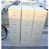Image 1 : Lot of Three 4 Drawer File Cabinet