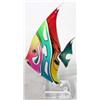 Image 3 : Haziza Clear Fish Sculpture w/ Colors 24" Tall