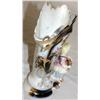 Image 2 : C. 1900 Antique German Blue Figural Fan Vase