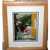 Image 1 : Framed Print Of Garden 23"x20"