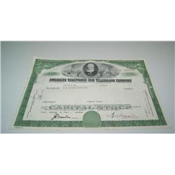 1963 At&T Collector Stock Certificate