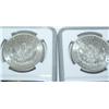 Image 2 : 1884 O & 1885 O Morgan Silver Dollar NGC MS62-Xs$$