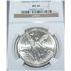 Image 1 : 1983 Mo Mexico Silver 1 Onza NGC MS66