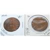 Image 1 : 1946, 1949 Large Pennies of Great Britain