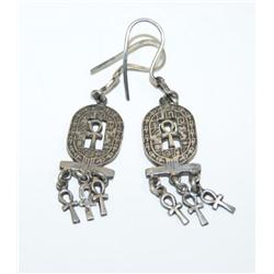 Egyptian Silver Earrings