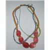 Image 1 : Designer Signed David Aubrey Gemstone Necklace