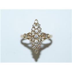 14K Gold Diamond Ladies Ring