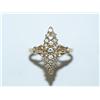 Image 1 : 14K Gold Diamond Ladies Ring