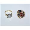 Image 1 : 18K Over Sterling Rings 2x Money