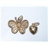 Image 1 : Diamond Butterfly & Heart Design Pendants-X's$$$