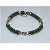Image 1 : AAA Green Jade Hand Made Ladies Bracelet