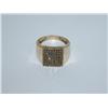 Image 1 : Diamonds Cluster Hand Made Men's Ring