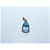 Image 1 : AAA Blue Topaz Pear Shape Hand Made Pendant