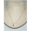 Image 1 : Sterling Silver Chain w/ 1.0 ctw CZ Gold Plated