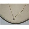 Image 2 : Sterling Silver Chain w/ 1.0 ctw CZ Gold Plated